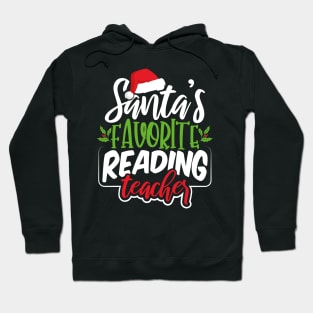 Santa's Favorite Reading Teacher Hoodie